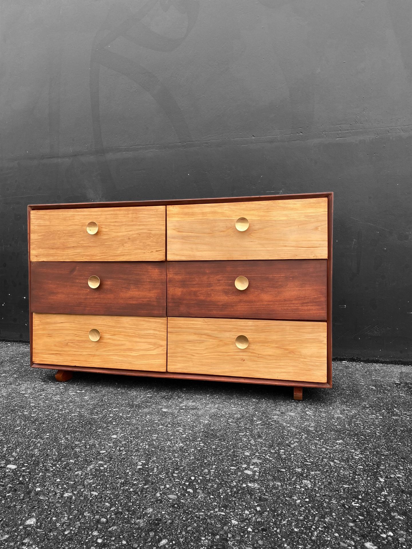 Unique Solid Wood MCM Dresser With A Reimagined Twist