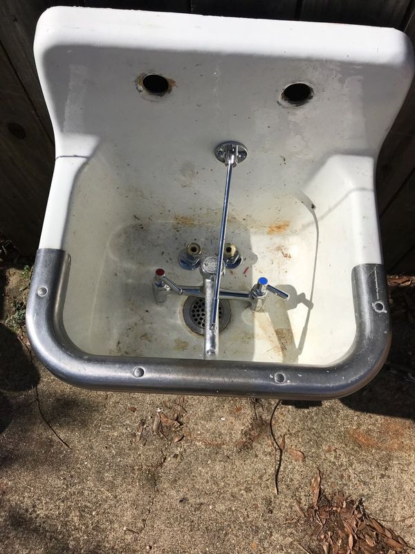 Cast iron mop sink with faucet for Sale in Mobile, AL OfferUp