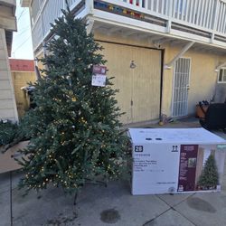 7.5 ft. Yorkshire Twinkling Fir LED Pre-Lit Artificial Christmas Tree