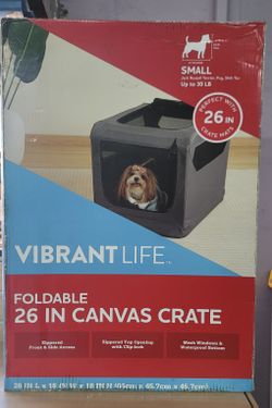 26" Foldable Canvas Pet Crate (NEW)
