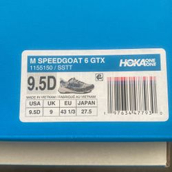 HOKA M SPEEDGOAT 6 GTX (Size 9.5D)