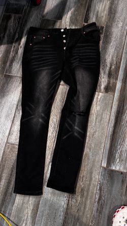 Purple Brand Skinny Black Jeans