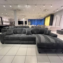 🌟 HUGE Corduroy Sectional Couch 🚛FREE DELIVERY🚛