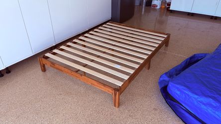 Solid Wood Full-Size Platform Bed Frame
