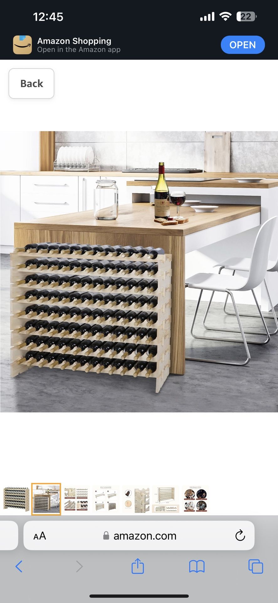 Stackable Modular Wine Rack 96 Bottles Freestanding Wine Bottle Holder 8-Tier