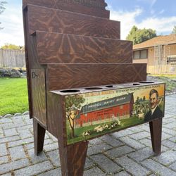 Antique DR. DAVID ROBERTS' Veterinary Medicines Store Display Stand 42" x 26"