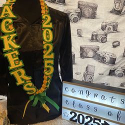 GREEN BAY PACKERS GRADUATION LEI