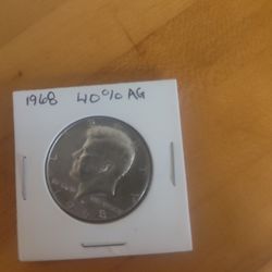 1968 Kennedy Half 40% Silver Bu