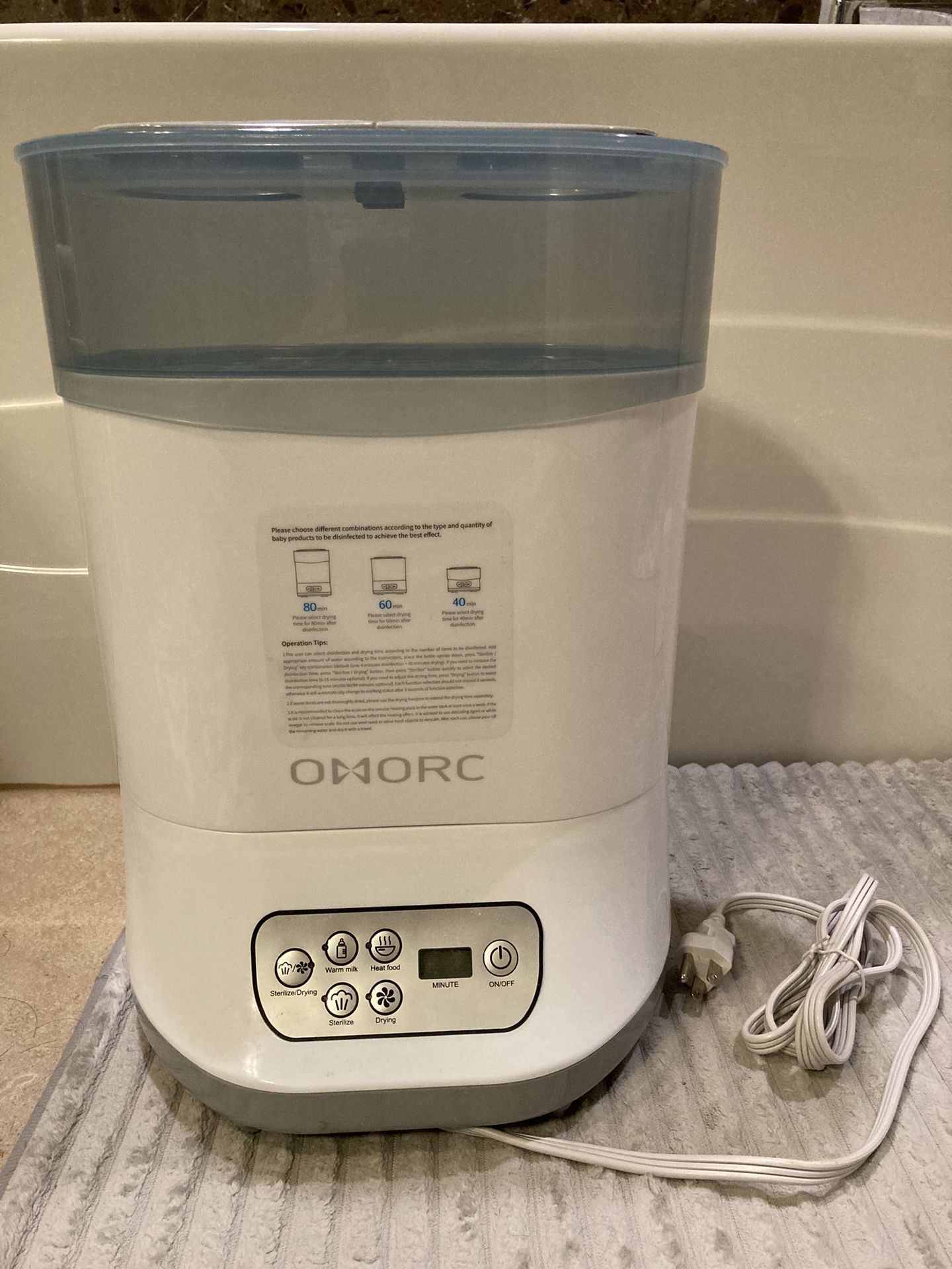 OMORC Baby Bottle Sterilizer And Dryer