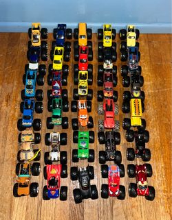 Lot of 30 Hot-wheels Monster Trucks