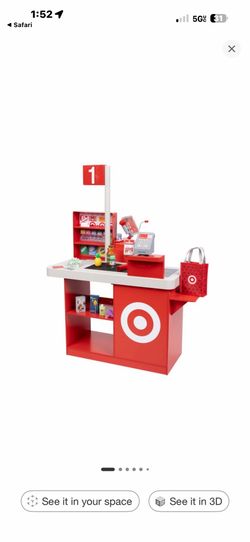Target Toy Checklane; Pretend Shopping Accessories, Play Money, Toy Cash Register Battery Included Like New