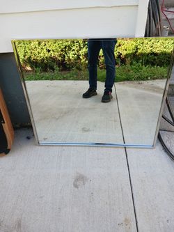 Silver frame and 3ft x31in