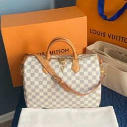 Louis Vuitton Azur Speedy 30 Bandouliere