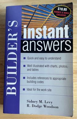Builder's Instant Answers by Levy & Woodson