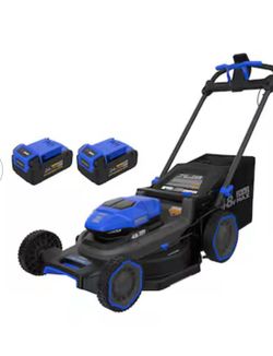 Kobalt 48V MAX (24Vx2) 21-in Push Mower Kit, (2) 5.0Ah Batteries and Charger Included
