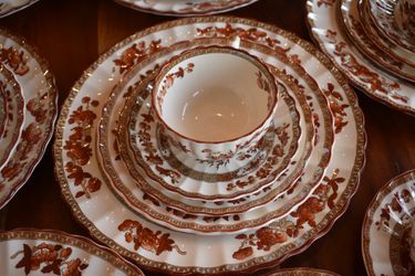 40-Piece Indian Tree-Orangey/Rust China by Spode 