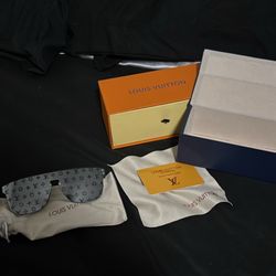 Louis Vuitton Waimea Sunglasses Black Silver Monogram (Z1082E/W)