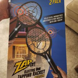 Rechargeable Bug Zapper Racket, Electric Fly