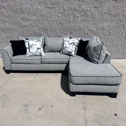 Gray L Shape Sectional 