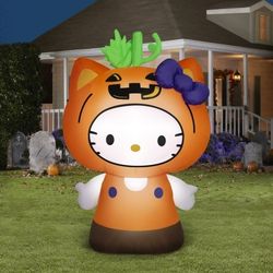 5ft Hello Kitty Halloween Inflatable