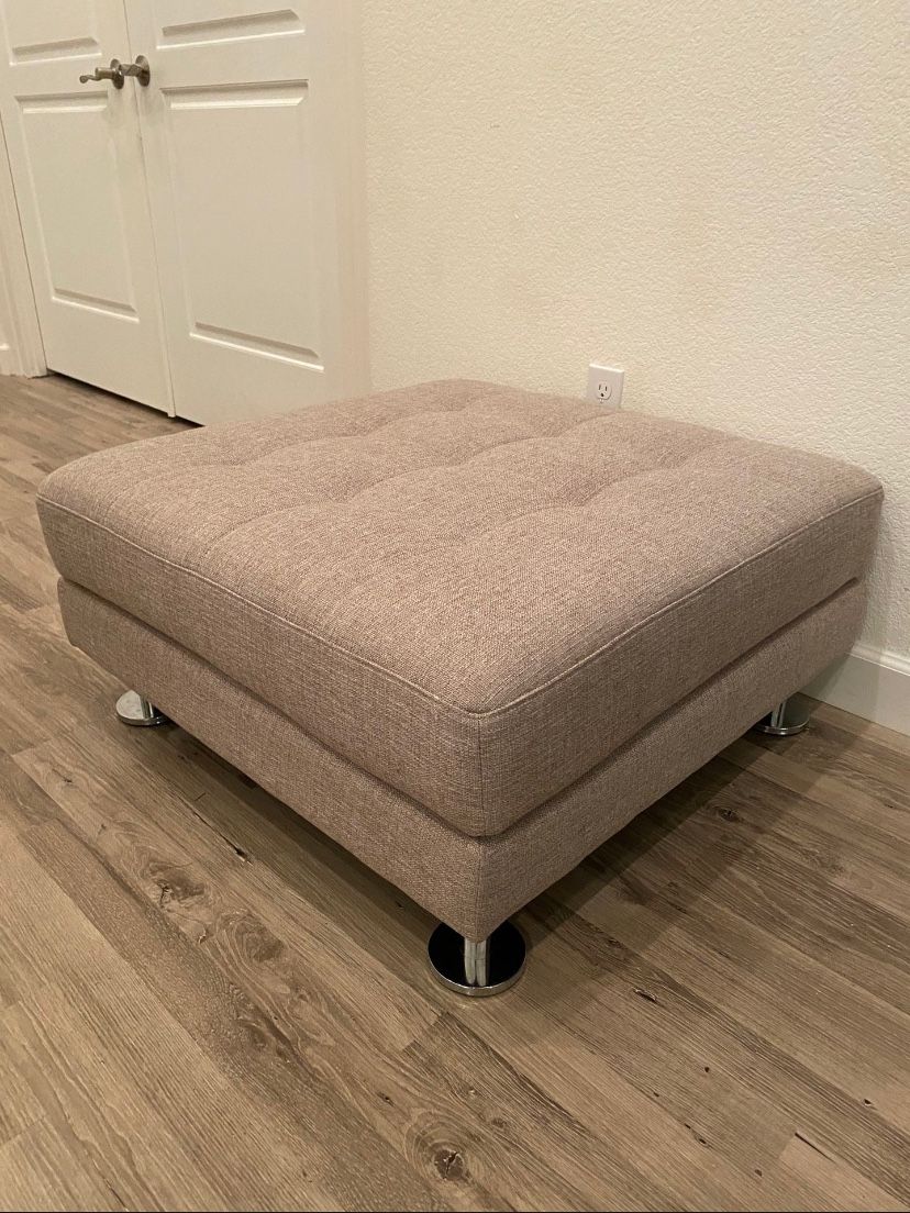Almost Brand New Square Scandinavian Ottoman With Perfect Condition