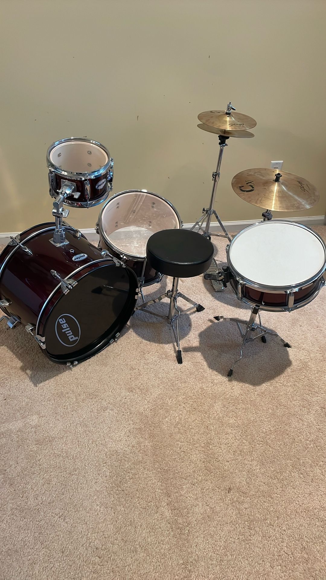 5-piece Pulse Kids Drum Set