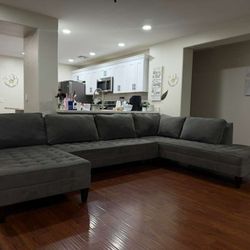 Gray Modern Sectional- Free Delivery 