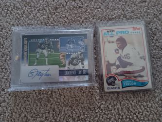 Lawrence Taylor rookie and signature highlights autograph