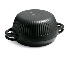 Cast Iron Double Dutch Oven with Lid
