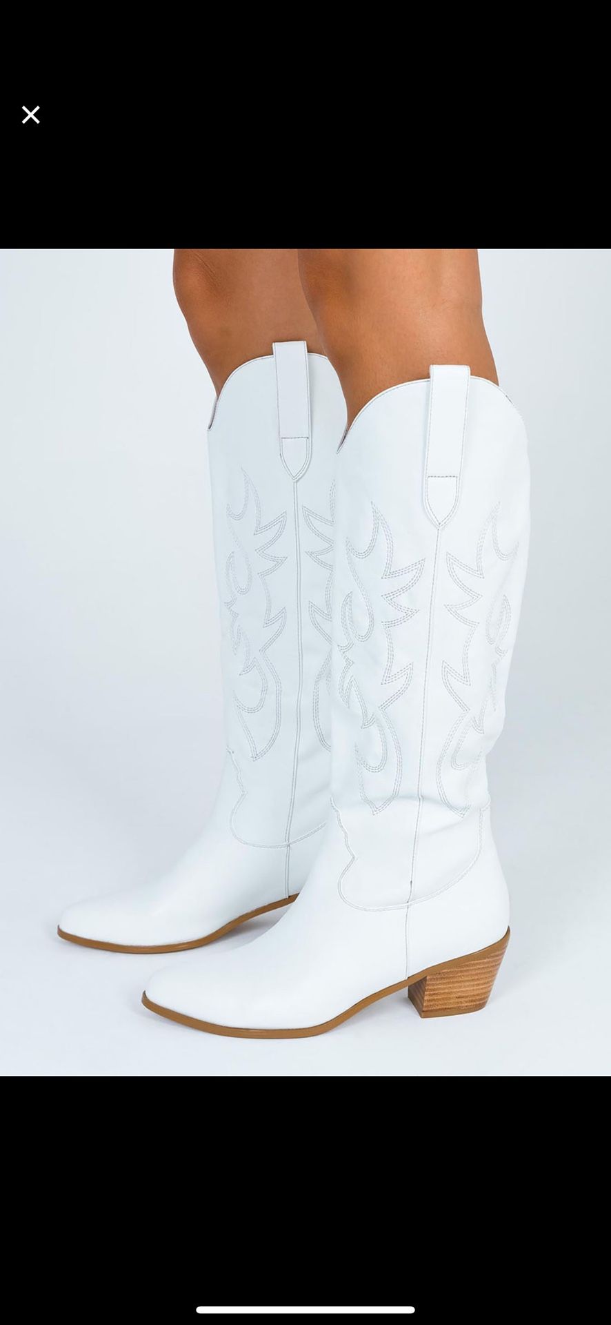 Billini Urson White Cowgirl Boots