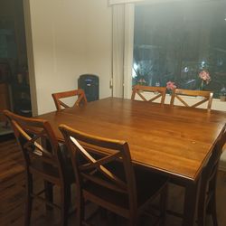 All Wood Adjustable Dining Table