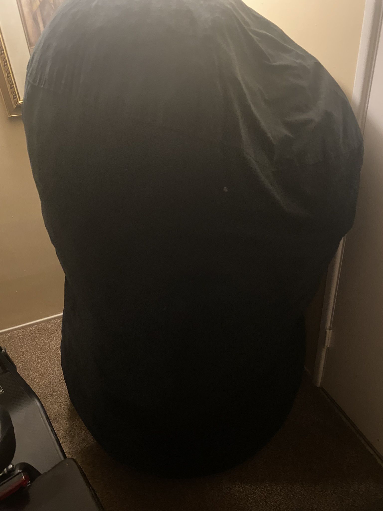 Giant Black Memory Foam Bean Bag Chair – XXL Size