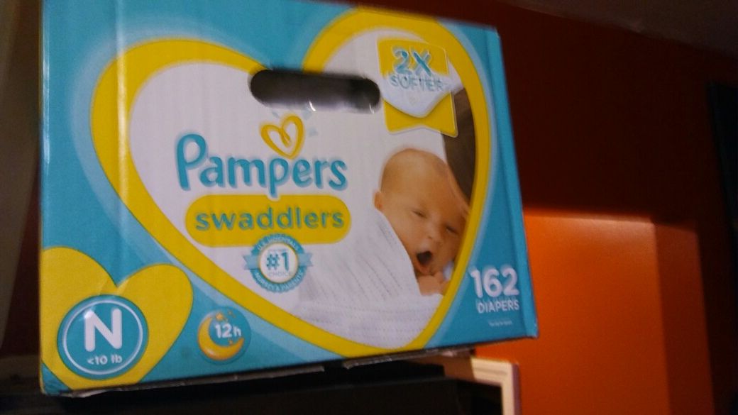 Box 162 newborn diapers