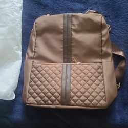 Brown Backpack  New