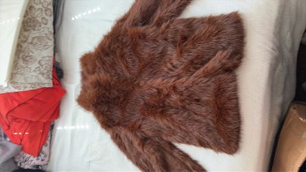 Steve Madden Faux Fur Coat (Brown)