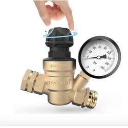 RVGUARD RV Water Pressure Regulator Valve With An Adjustable Knob, NO Tool Required