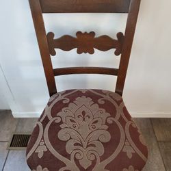 Vintage Chairs with Fabric Seats