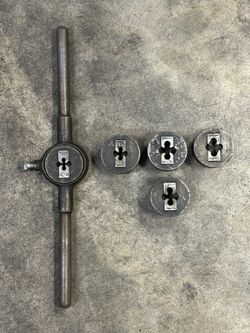 Vintage / Antique Machinist Screw Plate Die Set