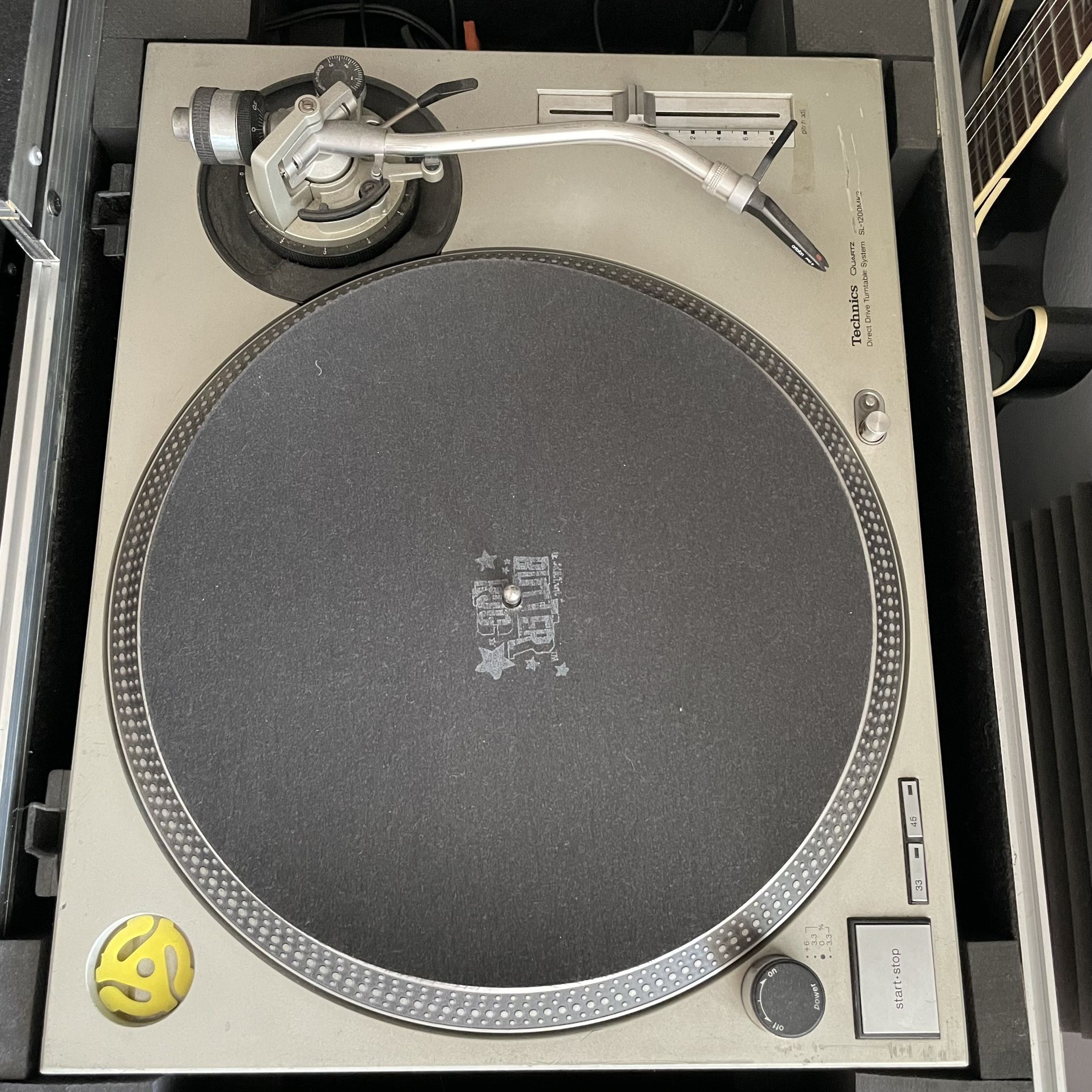 Technics SL 1200 Mk2 (pair)w/ Numark M6 mixer & Odyssey Coffin
