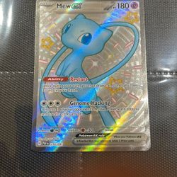 Pokemon Paldean Fates Mew Ex Full Art 216/091