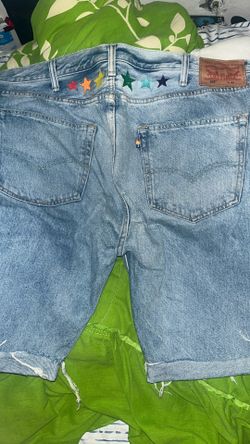 LEVIS JEAN SHORTS RAINBOW COLORWAY🌈