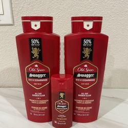 Brand new Old Spice Body Wash, Swagger Cedarwood Scent, 24 fl oz (All For $8)