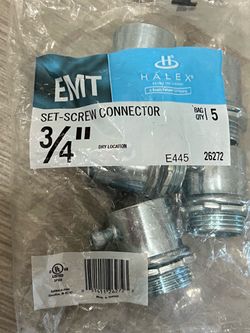 3/4 in. Electrical Metallic Tube (EMT) Set-Screw Connectors (5-Pack)