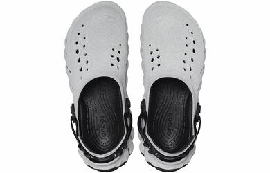 New Echo Clog Black Reflective Crocs