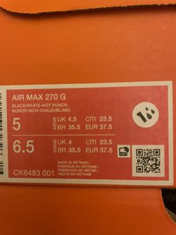 Airmax 270 G’s Brand New Real Nikes