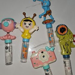 Fruit-Flavored Candy Treats - Multiple Assorted Candy Pack with Colorful Novelty Designs