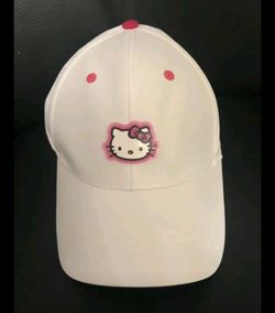 Girls Hello Kitty White Baseball Cap