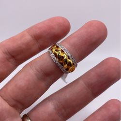 Diamond & Gold Fancy Ring (0.30 C.t) Certified!