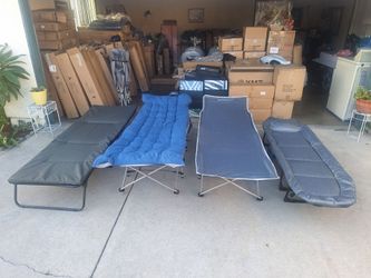 Camping Cots/Folding Beds & Lounging Chair