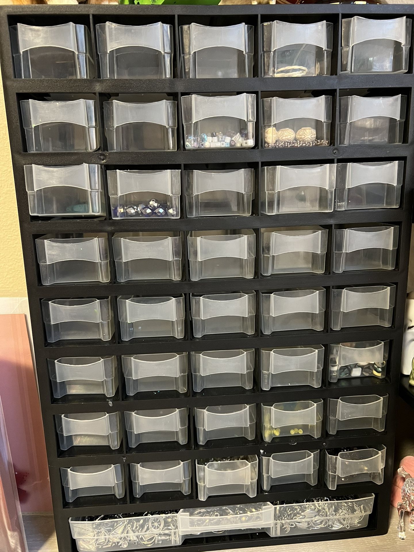 Bead organizer with charms/beads